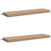 vidaXL Bench Cushions SOEST 2 pcs 100% Polyester Sand 140 x 40 x 8 cm