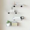 vidaXL Bookshelf Boards 4 pcs High Gloss White 40x20x1,5 cm Engineered Wood