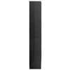 vidaXL 4-Tier Book Cabinet High Gloss Grey 80x24x142 cm Engineered Wood