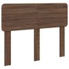vidaXL Bed Frame with Headboard Brown Oak 120 x 200 cm Solid Pine Wood