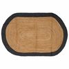 vidaXL Area Rug Dark Grey 100 x 152 cm Jute