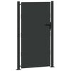 vidaXL Garden Gate Black 105 x 175 cm Powder-coated steel