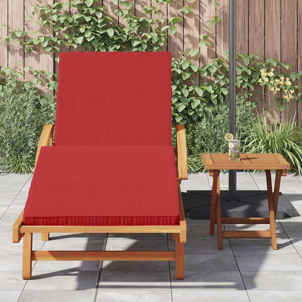 vidaXL Sun Lounger 1-person 2 pcs Red 40 x 40 x 40cm Solid Acacia wood