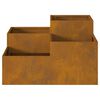 vidaXL Garden Planter Rusty 100 x 100 x 48 cm Weathering steel