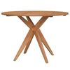 vidaXL Garden Table Round &Oslash;110x75 cm Solid Wood Acacia