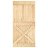 vidaXL Sliding Door with Hardware Set 100x210 cm Solid Wood Pine