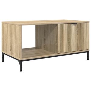 vidaXL Coffee Table Sonoma Oak 90 x 49 x 46 cm Engineered Wood