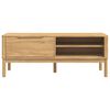 vidaXL Hallway Bench FLORO Wax Brown 115 x 40 x 45 cm Solid Pine Wood