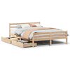vidaXL Bed Frame without Mattress 140x200 cm Solid Wood Pine