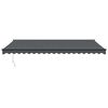 vidaXL Retractable Awning Anthracite 5x3 m Fabric and Aluminium