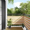 vidaXL Balcony Screen Yellow and White Stripe 75x700 cm