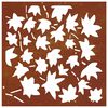 vidaXL Garden Wall Decoration 55x55 cm Corten Steel Maple Leaf Design