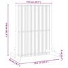 vidaXL Privacy Screen Brown 79.5 x 50 x 110 cm Solid Acacia wood
