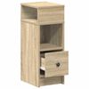 vidaXL Bedside Cabinets 2 pcs with Drawer Sonoma Oak 25x31x66 cm