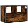 vidaXL TV Cabinet Smoked Oak 60x31x39.5 cm Engineered Wood and Metal