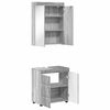 vidaXL Bathroom Furniture Set TULUM Grey Sonoma Engineered Wood