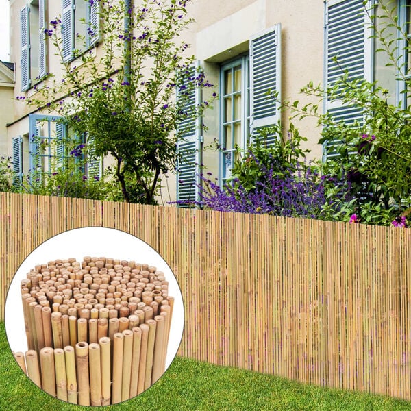 vidaXL Bamboo Fence 300x100 cm