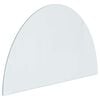vidaXL Fireplace Glass Plate Transparent 800 x 500 mm Glass