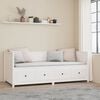 vidaXL Day Bed without Mattress White 80x200 cm Solid Wood Pine