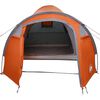 vidaXL Dome Tent with Roof Other Grey and Orange 384 x 254 x 170 cm