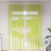 vidaXL Voile Curtains with Rod Pockets 2 pcs Apple Green