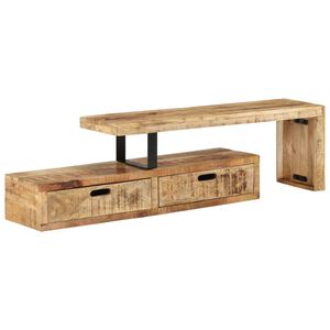 vidaXL TV Stand (118-200)x30x40 cm Solid Wood Mango