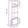 vidaXL Bookcase Old Wood 31x24x102 cm Engineered Wood