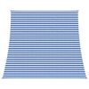vidaXL Sunshade Sail 4 / 5 x 4 m HDPE Rectangular Blue and White