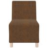 vidaXL Modular Sofa Unit Armless Brown 55 x 74 x 82 cm