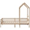 vidaXL Day Bed with Roof without Mattress 80x200 cm Solid Wood