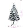 vidaXL Artificial Pre-lit Christmas Tree with Ball Set Green 400 cm