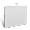 vidaXL Folding Garden Table White 180x75x74 cm HDPE