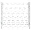 vidaXL Wine Rack for 36 Bottles White Metal