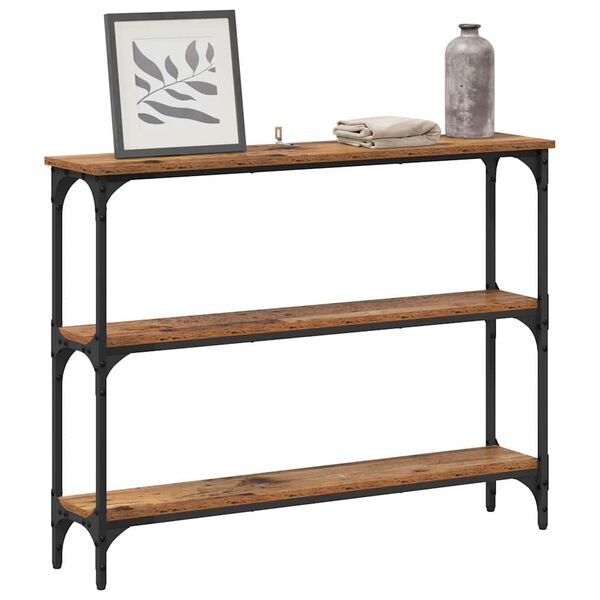 vidaXL Console Table Old wood 100 x 22.5 x 75 cm Engineered Wood