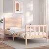 vidaXL Bed Frame without Mattress Single Solid Wood Pine