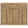 vidaXL Sideboard Artisan Oak 91x28x75 cm Engineered Wood