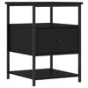 vidaXL Bedside Cabinets 2 pcs Black 40x42x56 cm Engineered Wood