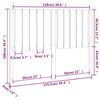 vidaXL Bed Headboard White 125.5x4x100 cm Solid Wood Pine