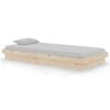 vidaXL Bed Frame without Mattress Solid Wood Single