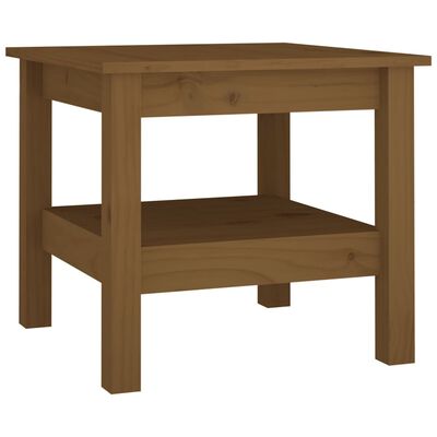 vidaXL Coffee Table Honey Brown 45x45x40 cm Solid Wood Pine