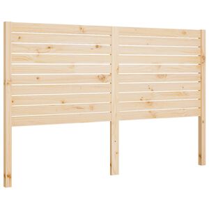vidaXL Bed Headboard 141x4x100 cm Solid Wood Pine
