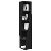 vidaXL Corner Cabinet Black 27.5x27x140cm Engineered Wood