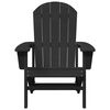 vidaXL Garden Chair 2 pcs Black 82 x 74 x 92 cm Polyethylene