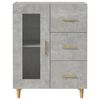 vidaXL Sideboard Concrete Grey 69,5x34x90 cm Engineered Wood