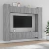 vidaXL 8 Piece TV Cabinet Set Grey Sonoma Engineered Wood