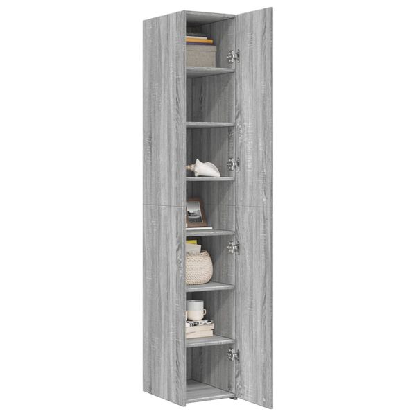 vidaXL Highboard Grey Sonoma 30x42.5x185 cm Engineered Wood