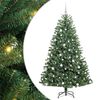 vidaXL Artificial Hinged Christmas Tree Green 180 cm PVC and Metal