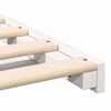 vidaXL Floor Bed Frame White 140 x 220 cm Solid pine wood