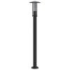 vidaXL Outdoor Floor Lamp Black 100 cm Stainless Steel