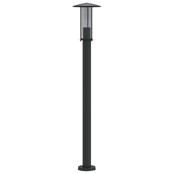 vidaXL Outdoor Floor Lamp Black 100 cm Stainless Steel
